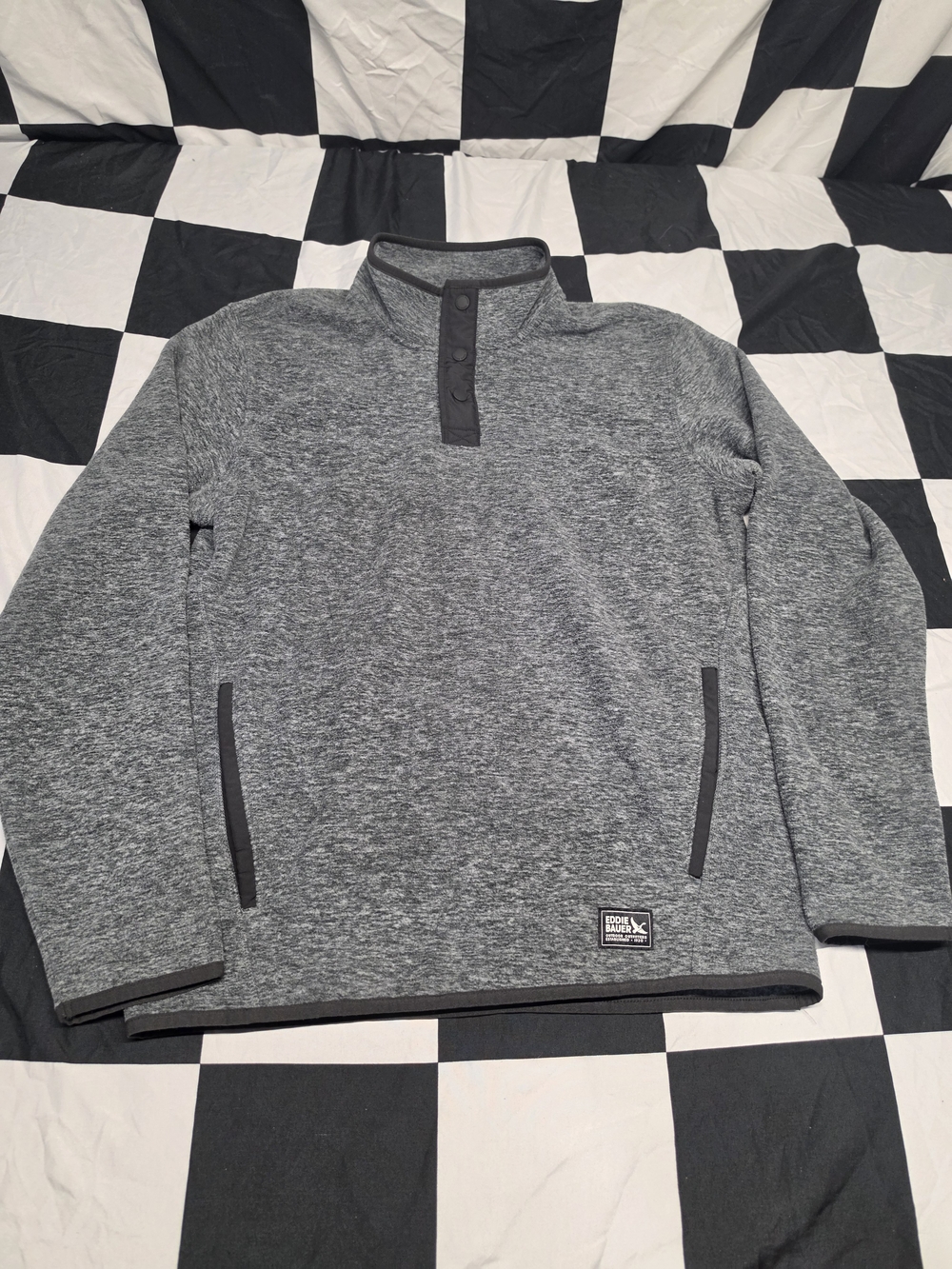 Eddie Bauer Gray Heather Pullover Sweatshirt